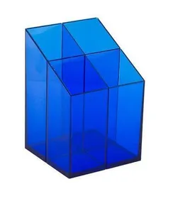 Ständer für Schreibwaren, ICO, transparent blau